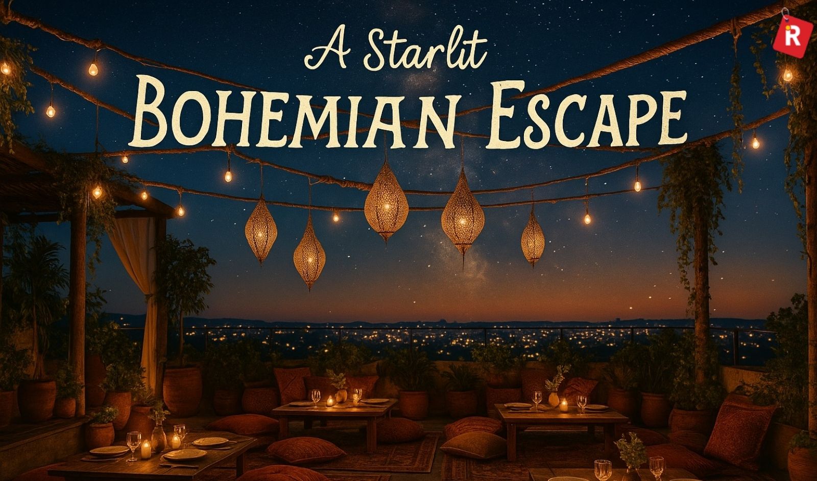 Best Theme Idea for a Rooftop Restaurant: A Starlit Bohemian Escape