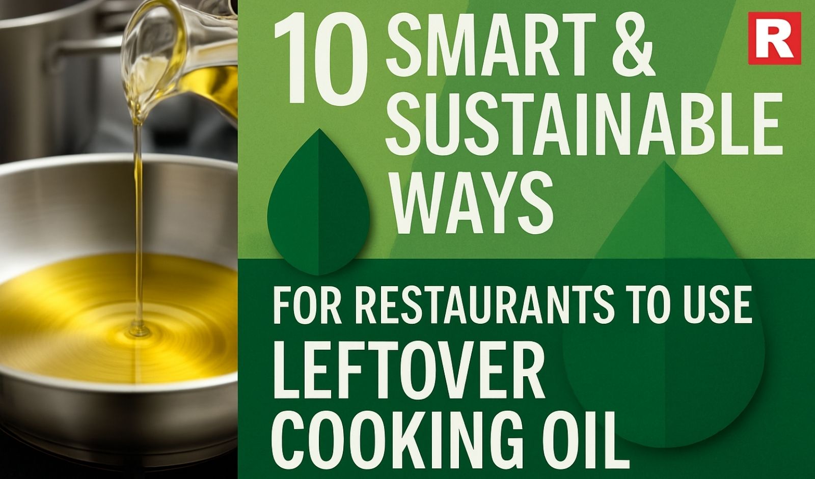 10 Smart & Sustainable Ways for Restaurants to Use Leftover Cooking Oil