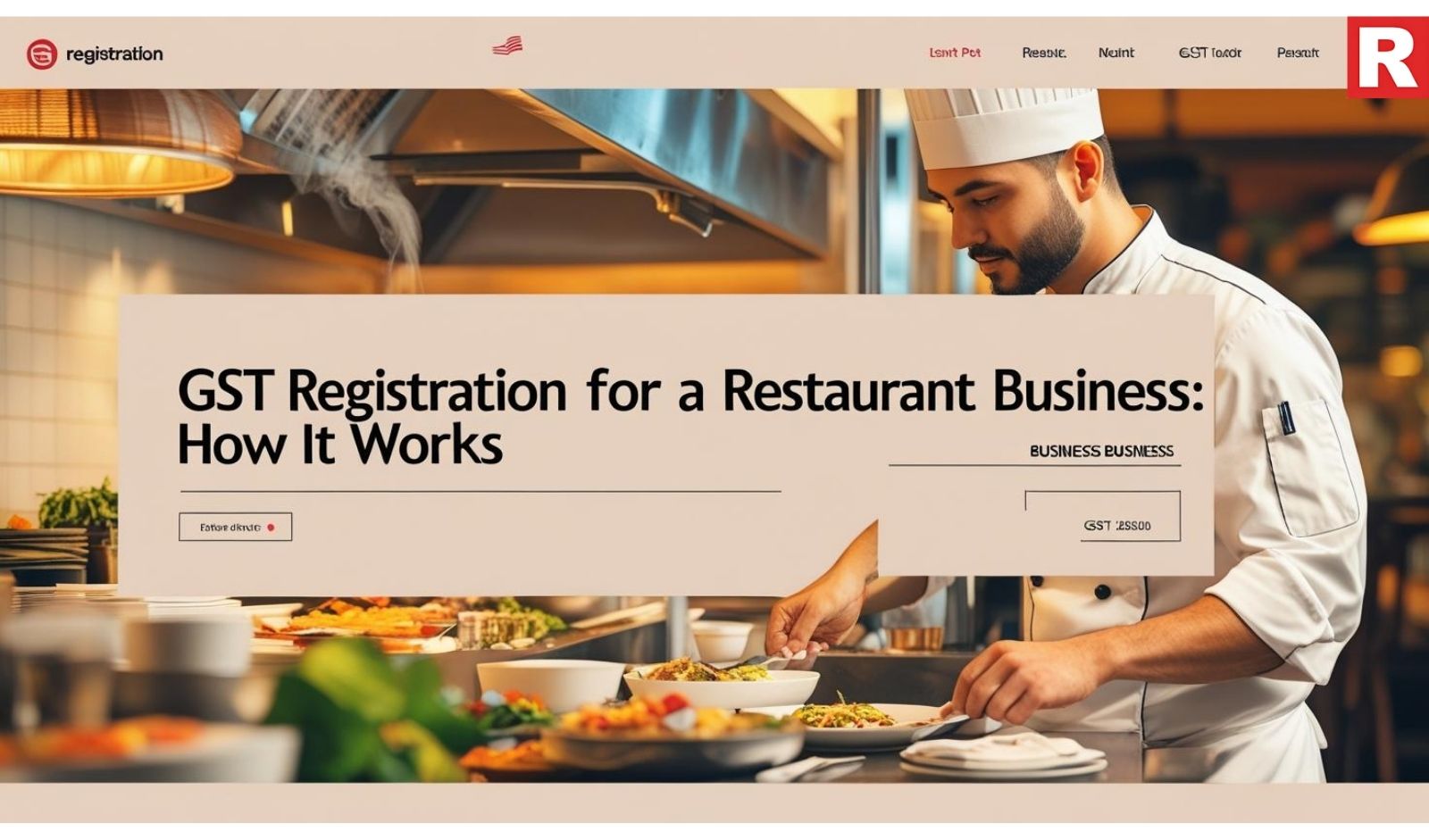 GST Registration for A Restaurant Business: How It Works