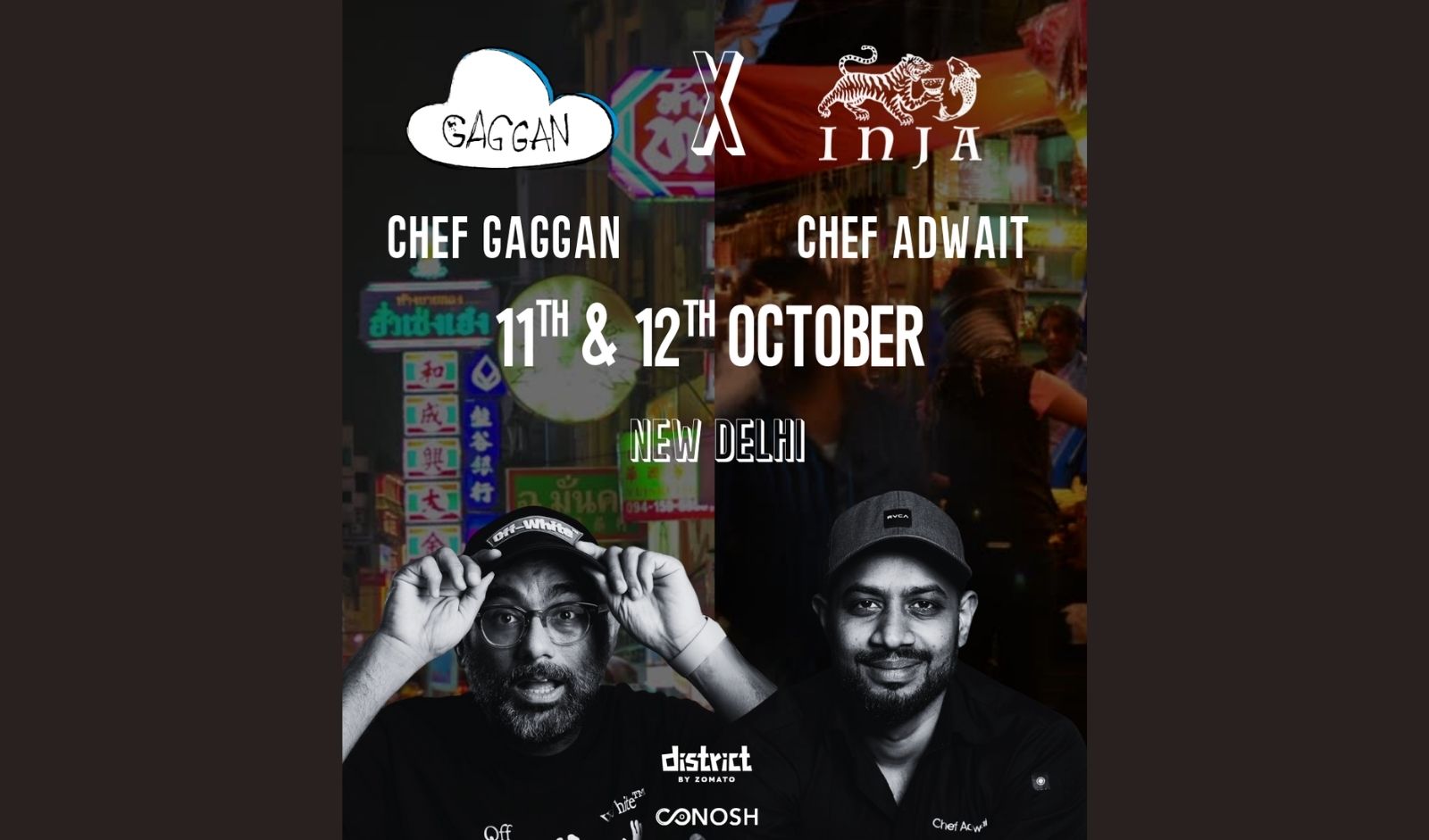 Restaurant India News: Gaggan Anand and Adwait Anantwar Join Forces for INJA’s Exclusive Tasting Menu in Delhi