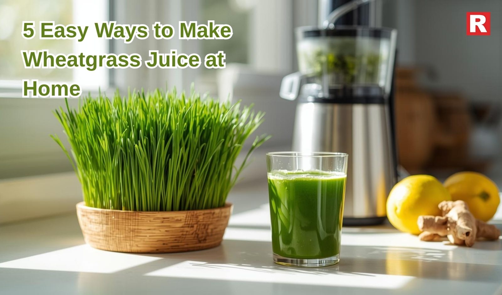 5 Easy Ways to Make Wheatgrass Juice at Home