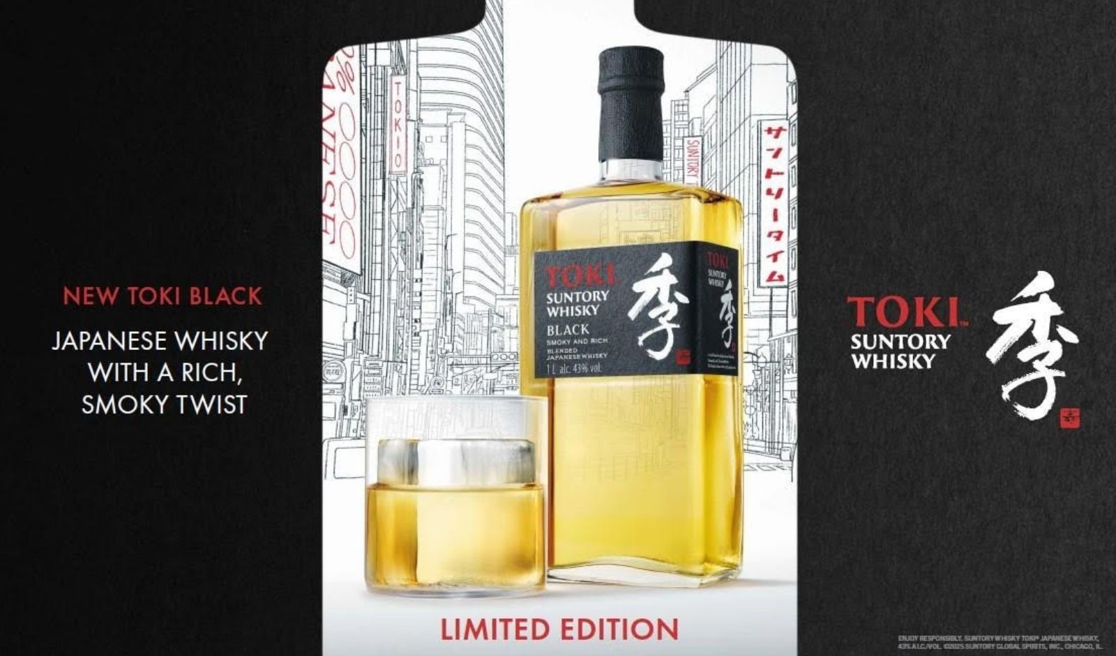 Restaurant India News: Suntory Whisky Toki Black Debuts at Indian Airports, First Limited Edition in Nearly a Decade