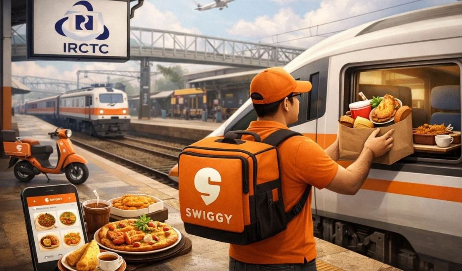 Restaurant India News: Swiggy Scales Food on Train Service to 152 Railway Stations Across India