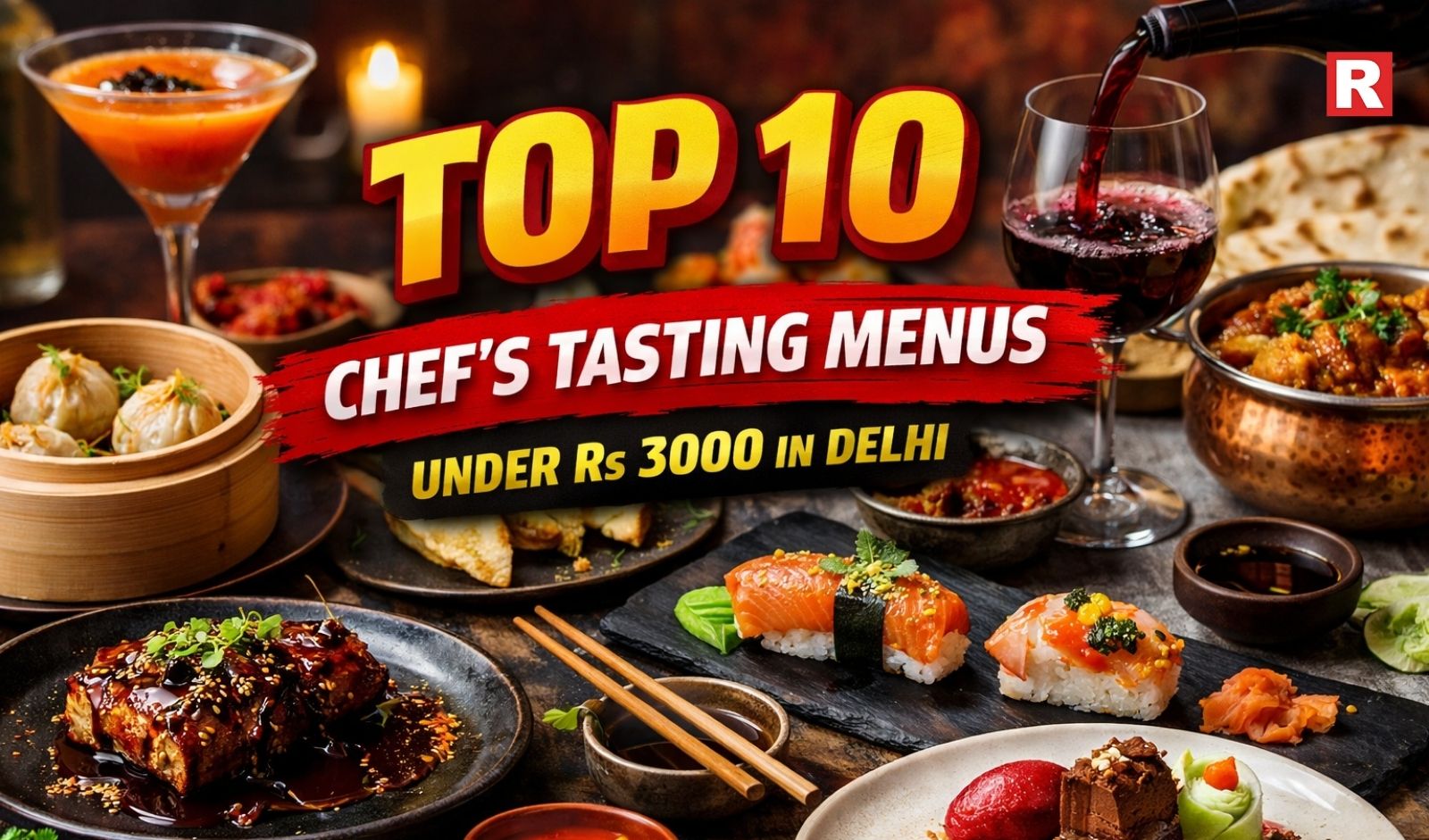 Top 10 Chef’s Tasting Menus Under Rs 3000 in Delhi
