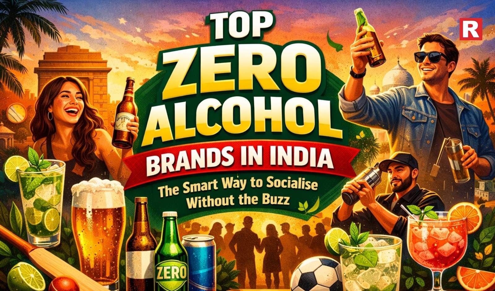 Top Zero Alcohol Brands in India: The Smart Way to Socialise Without the Buzz