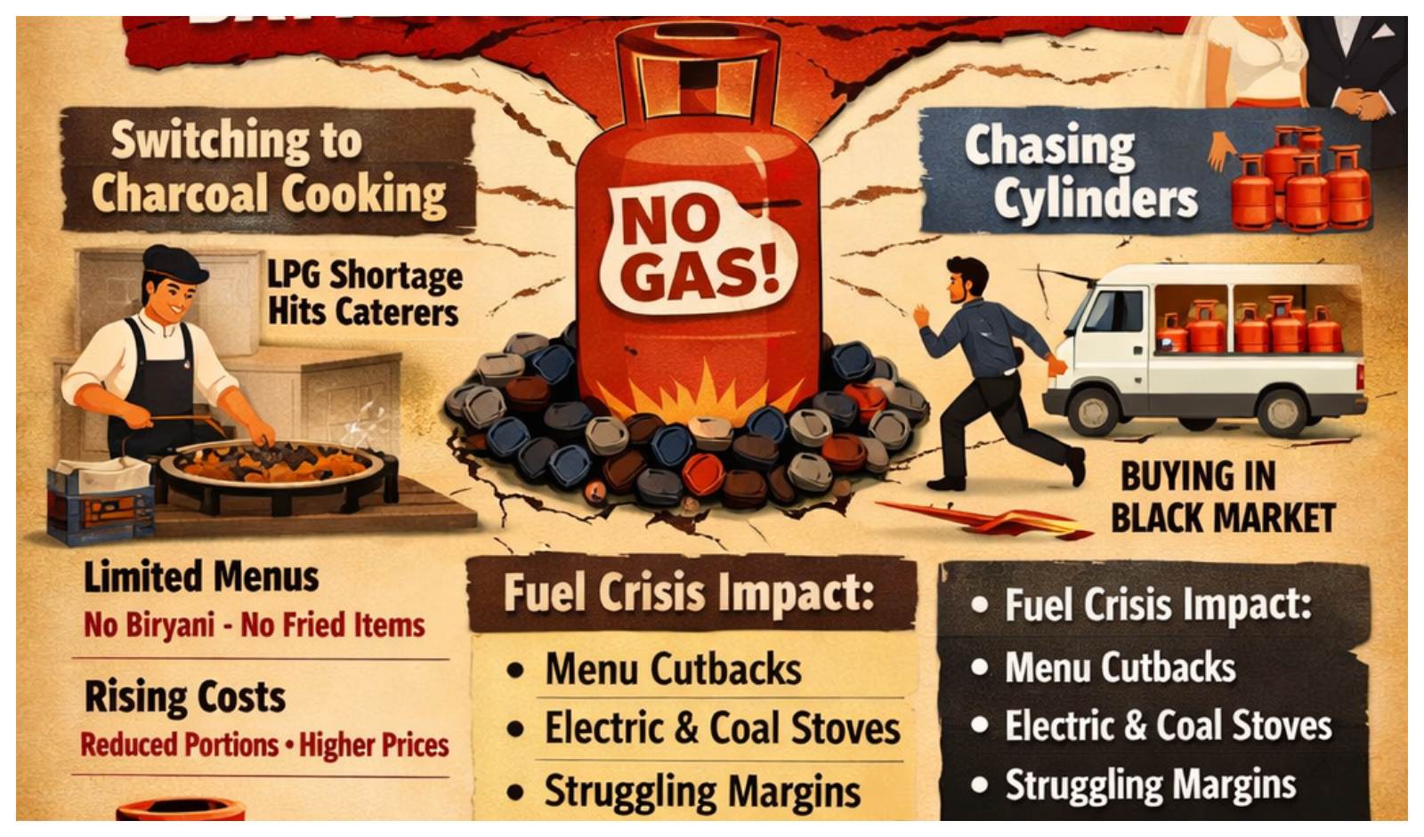 How India’s Catering Industry is Battling the LPG Crisis