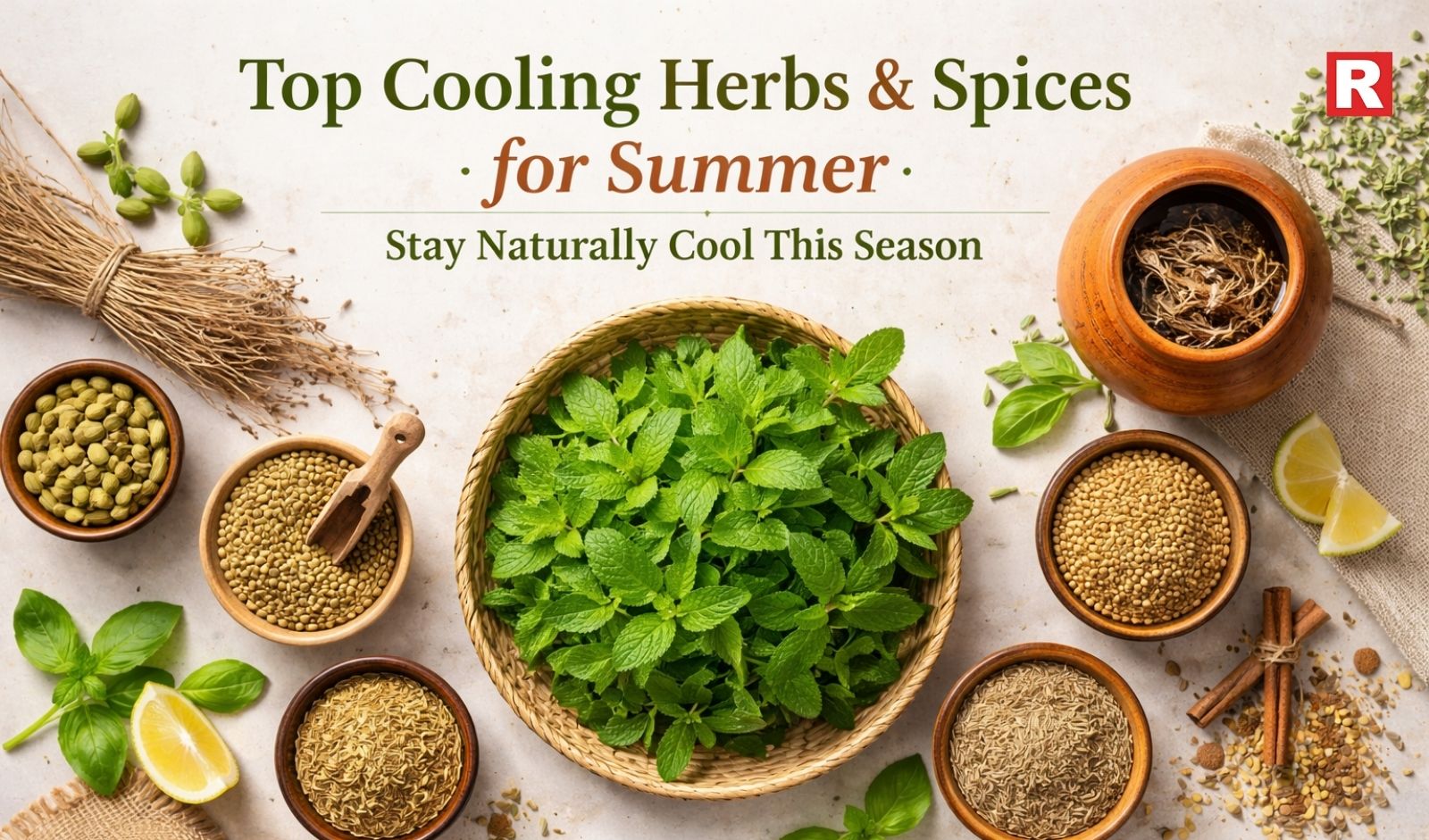 Top Cooling Herbs & Spices for Summer: Stay Naturally Cool This Season