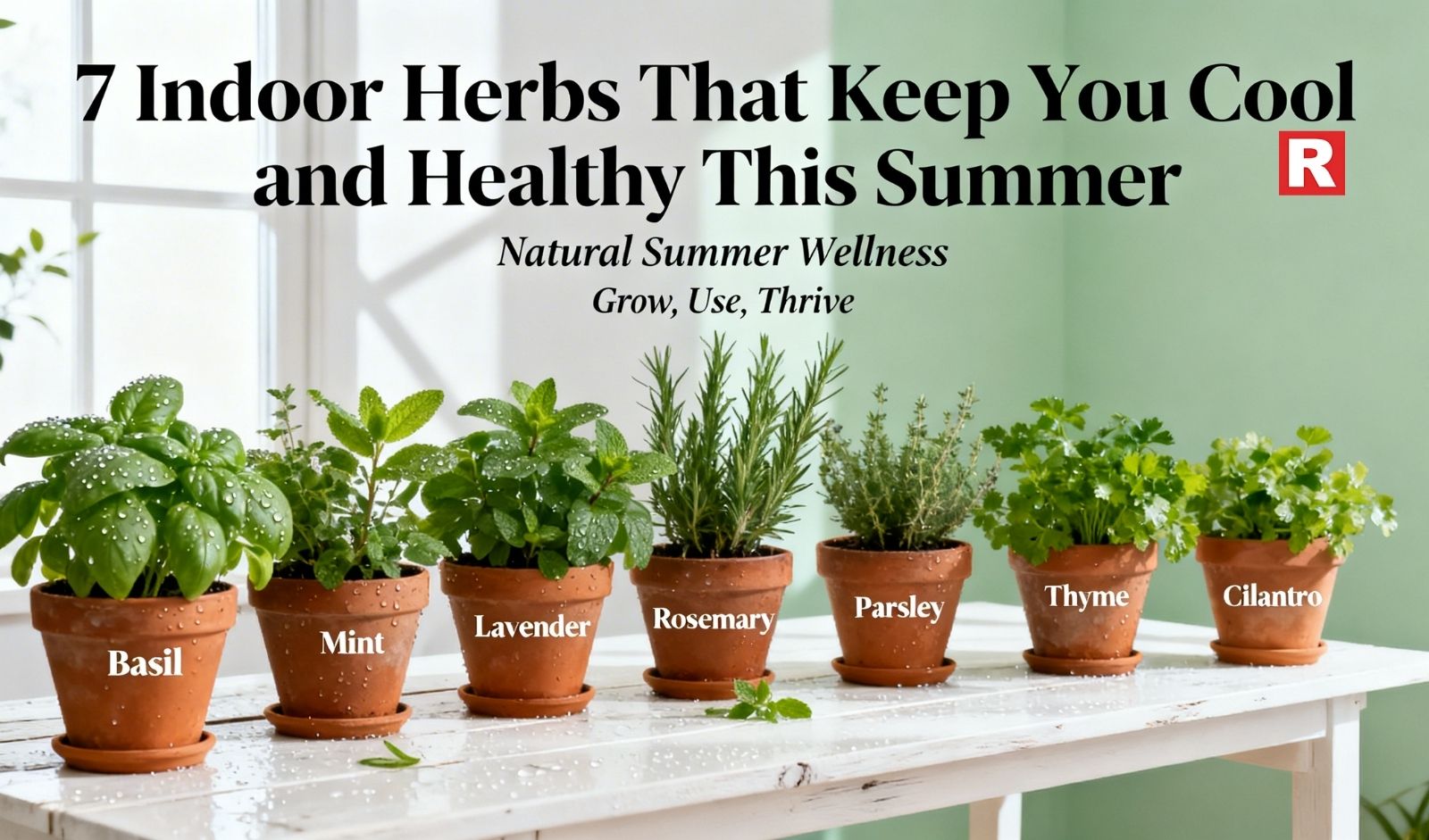 7 Indoor Herbs That Keep You Cool and Healthy This Summer