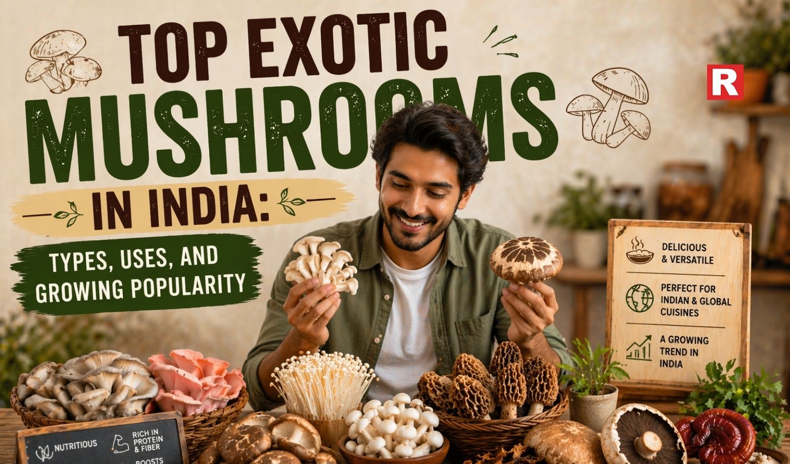 Top Exotic Mushrooms in India: Types, Uses, and Growing Popularity