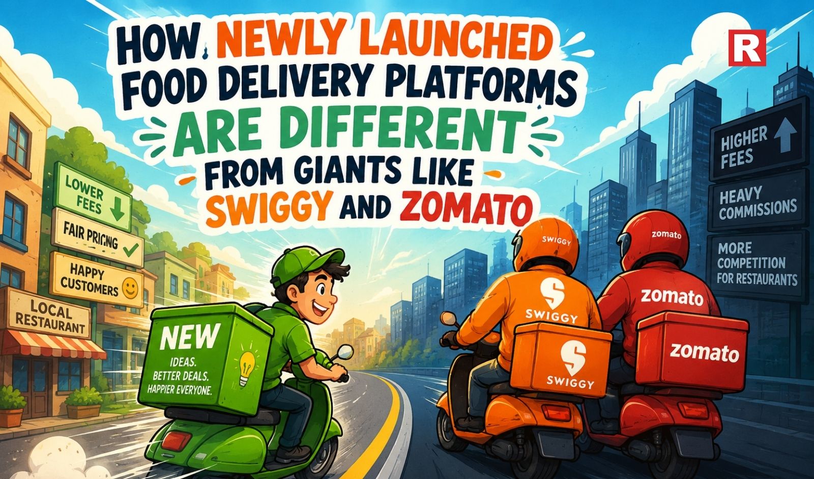How Newly Launched Food Delivery Platforms Are Different from Giants Like Swiggy and Zomato