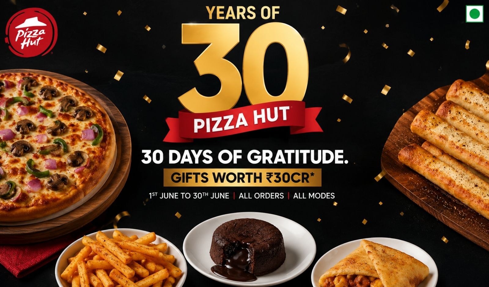 Restaurant India News: Pizza Hut Celebrates 30 Years in India with Rs 30 Crore Customer Rewards Campaign