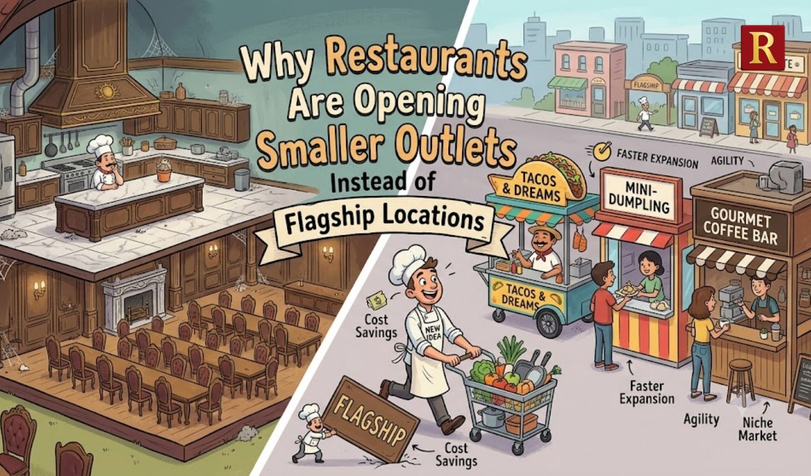 Why Restaurants Are Opening Smaller Outlets Instead of Flagship Locations