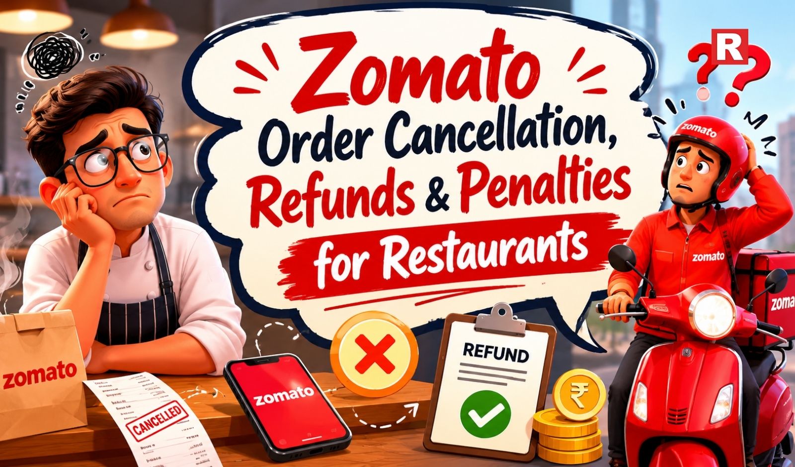 Zomato Order Cancellation, Refunds & Penalties for Restaurants