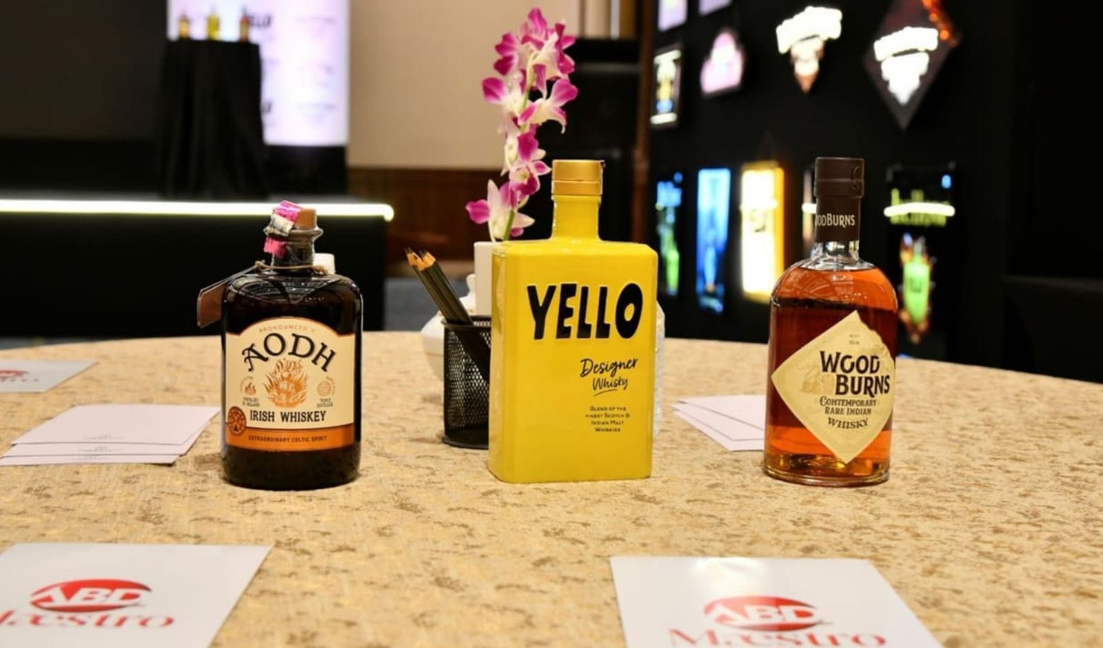 ABD Maestro Launches AODH, WOODBURNS and YELLO Whiskies in Telangana 