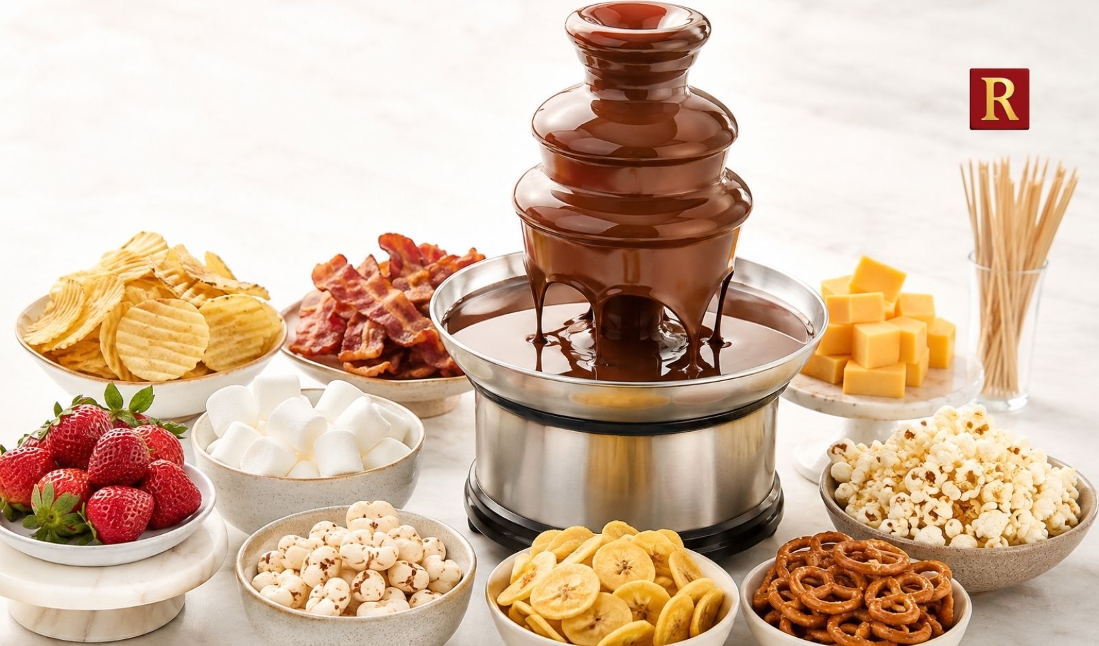 7 Unexpected Foods That Pair Surprisingly Well With a Chocolate Fountain