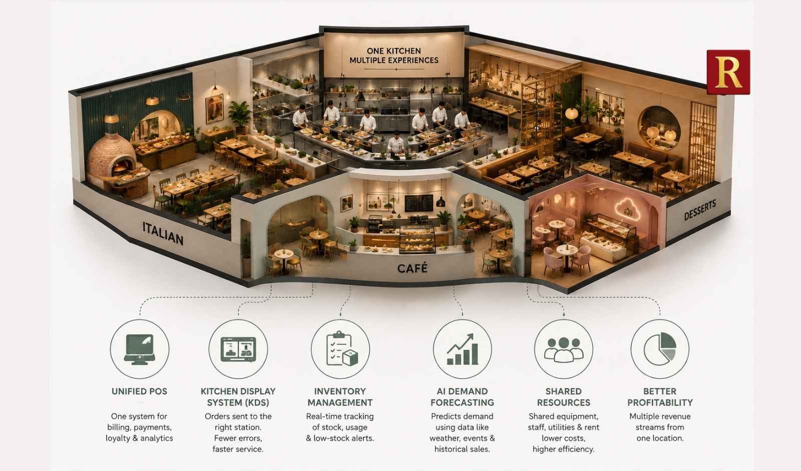 The Rise of Multi-Concept Restaurants Under One Roof