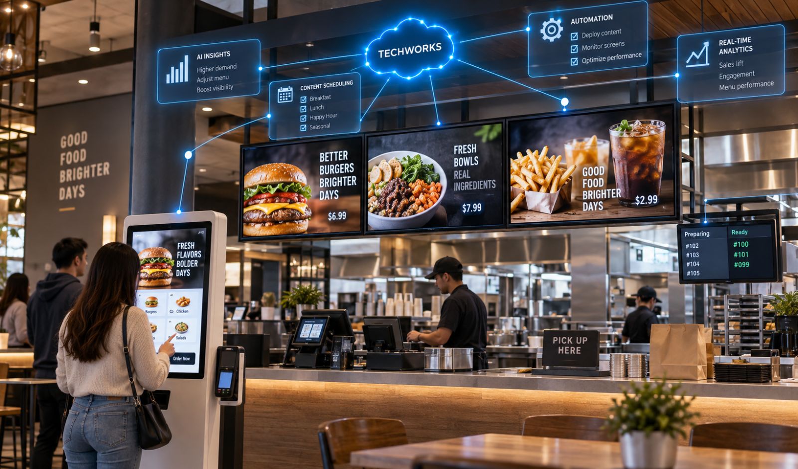 Techworks Brings AI to QSR Menu Boards