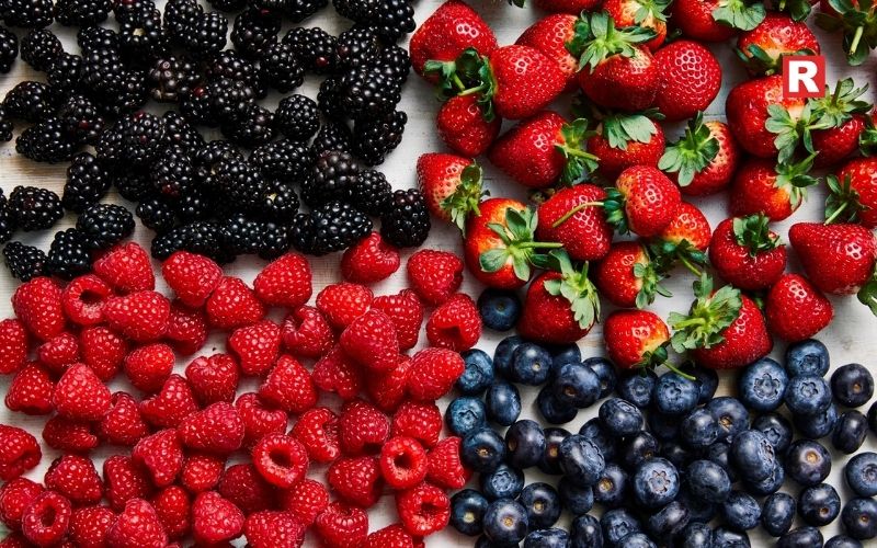 1. Berries (Blueberries, Strawberries, Raspberries)