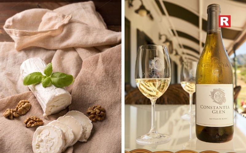 3. Goat Cheese & Sauvignon Blanc