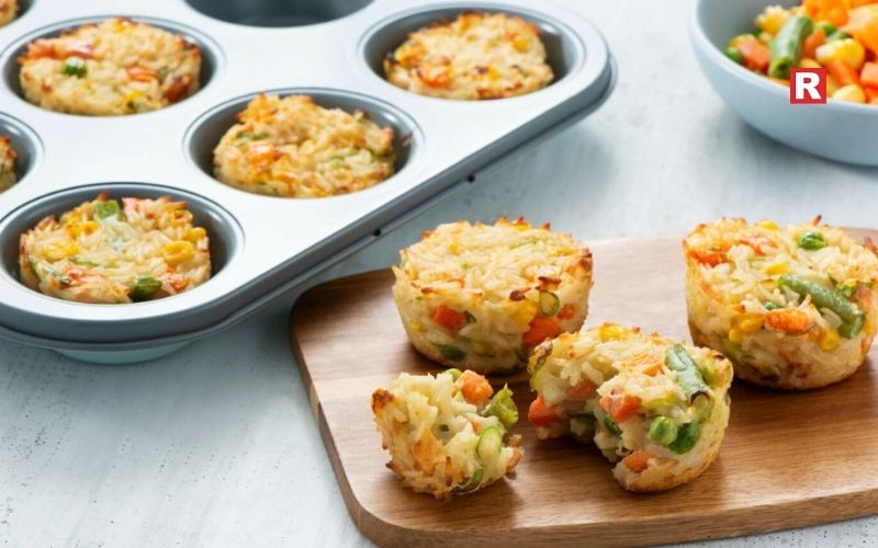 3. Vegetable fried rice cups