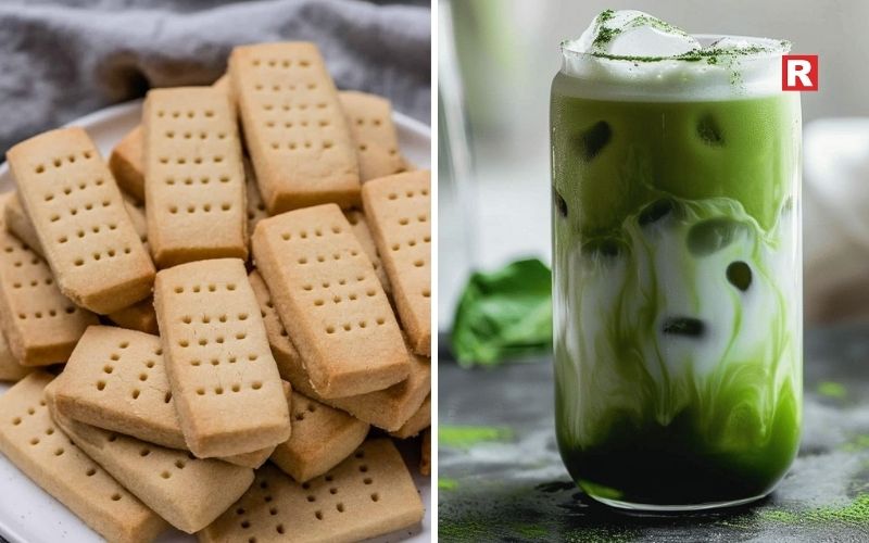 5. Matcha with Shortbread  