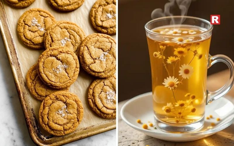 7. Chamomile with Honey Cookies 