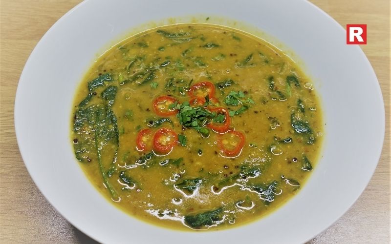 7. Moong Dal & Spinach Soup