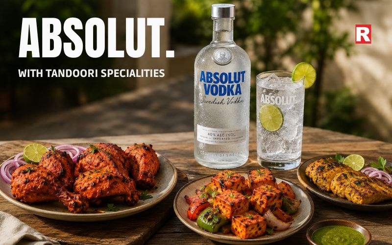Absolut with Tandoori Specialities