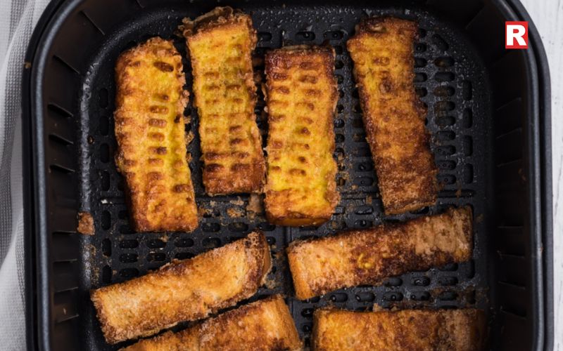Air Fryer French Toast Sticks with Summer Fruits