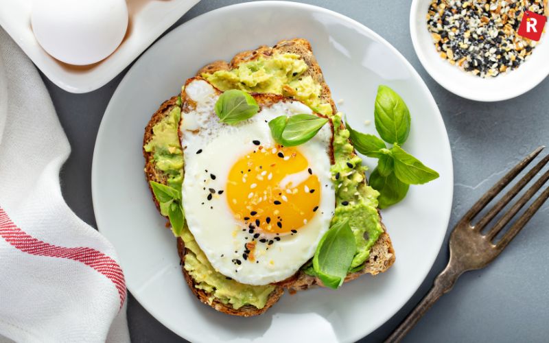 Avocado and Boiled Egg Protein Toast