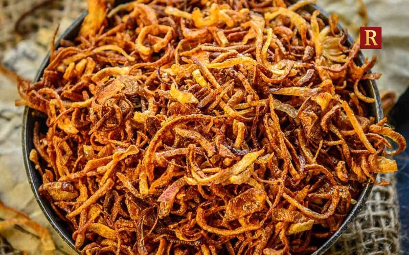 Biryani: Fried Onions Add Sweetness and Crunch