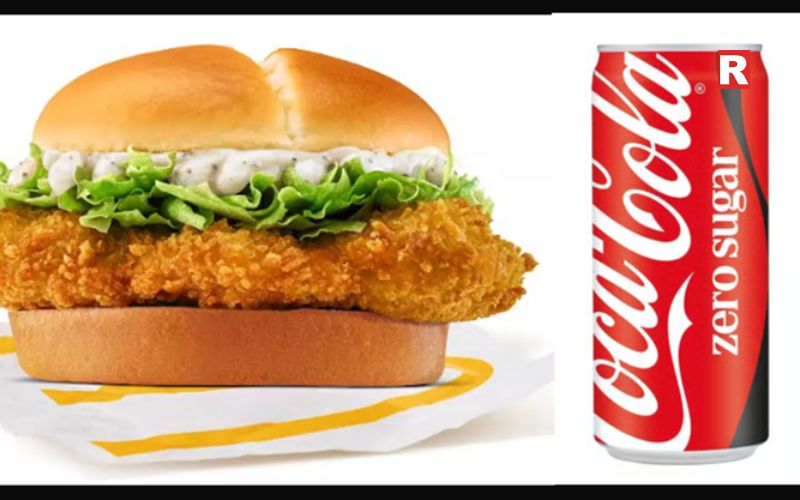 Burgers and Coca-Cola Zero Sugar