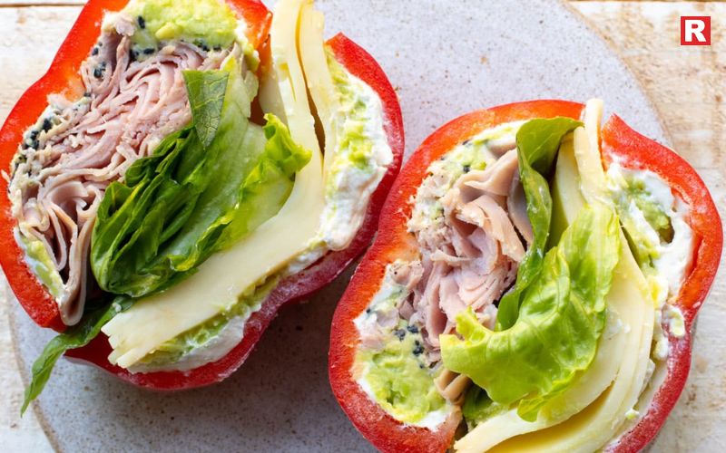 Cheesy Bell Pepper Sandwich