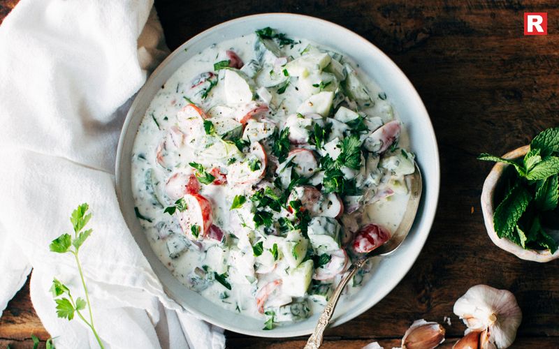 Chilled Cucumber Yogurt Bowl