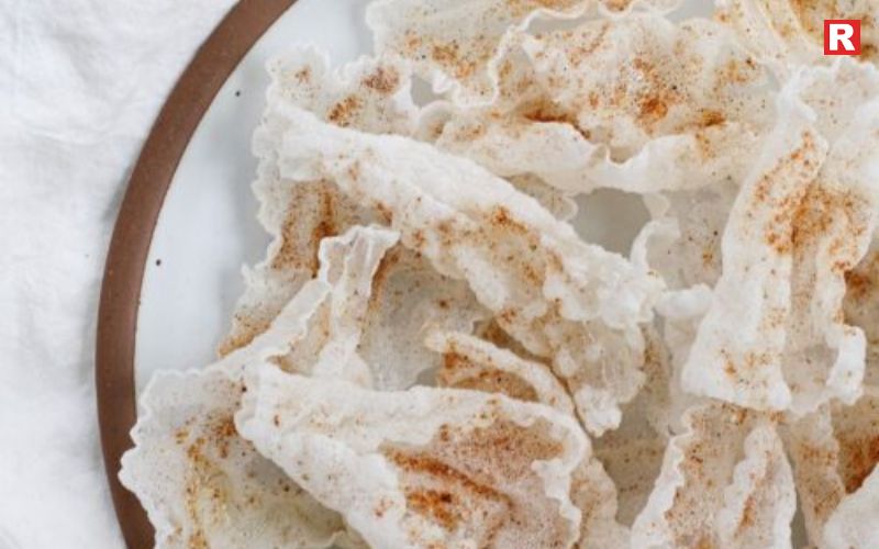 Crispy Baked Rice Paper Chips