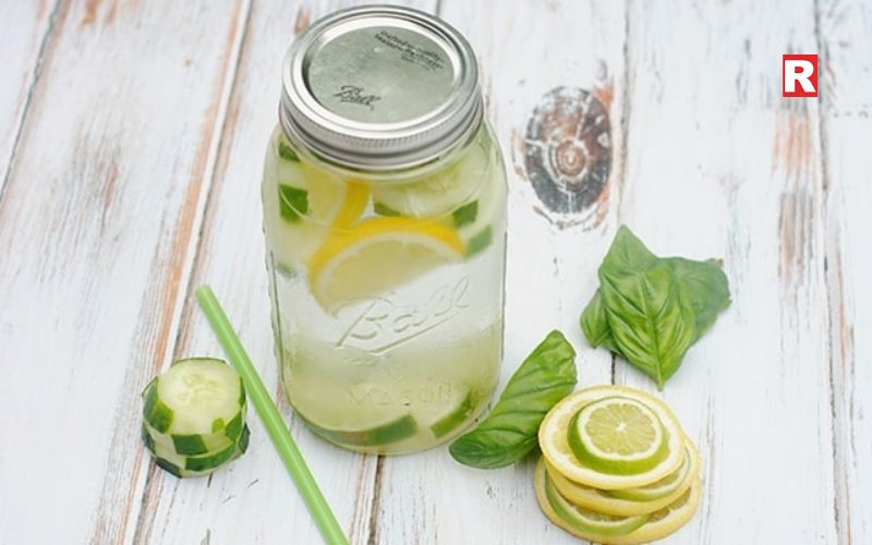 Cucumber-Basil-Infused Water