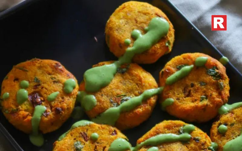 Healthy/Baked Aloo Tikki Chaat