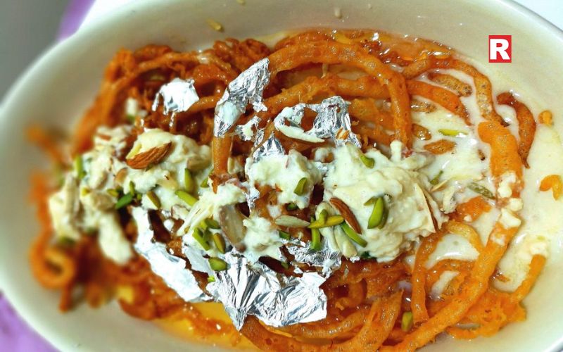 Hot Jalebi with Rabri