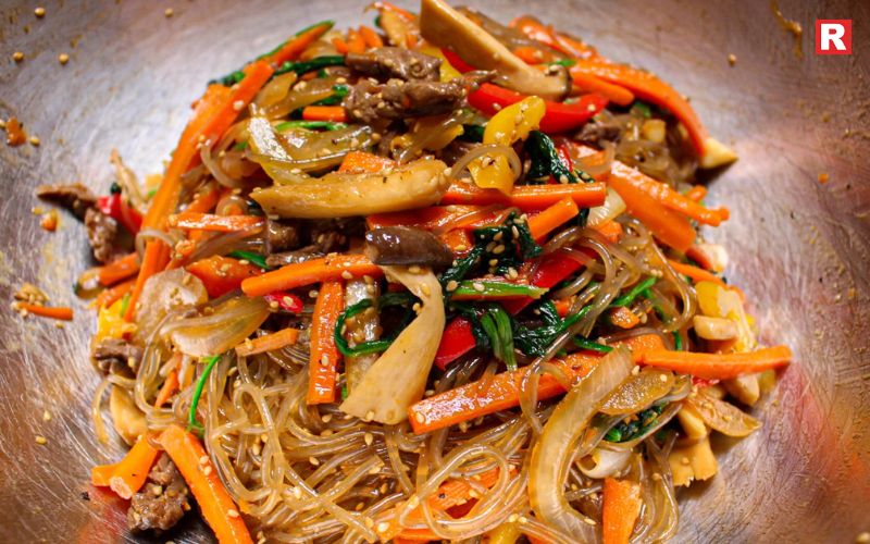 Japchae (Glass Noodle Stir-Fry)