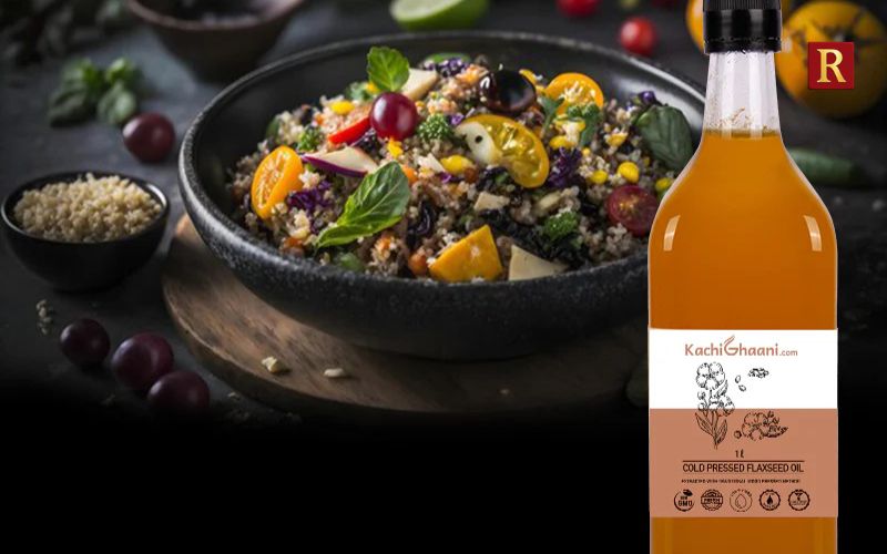Kachi Ghani Wooden Cold Pressed Flaxseed Oil