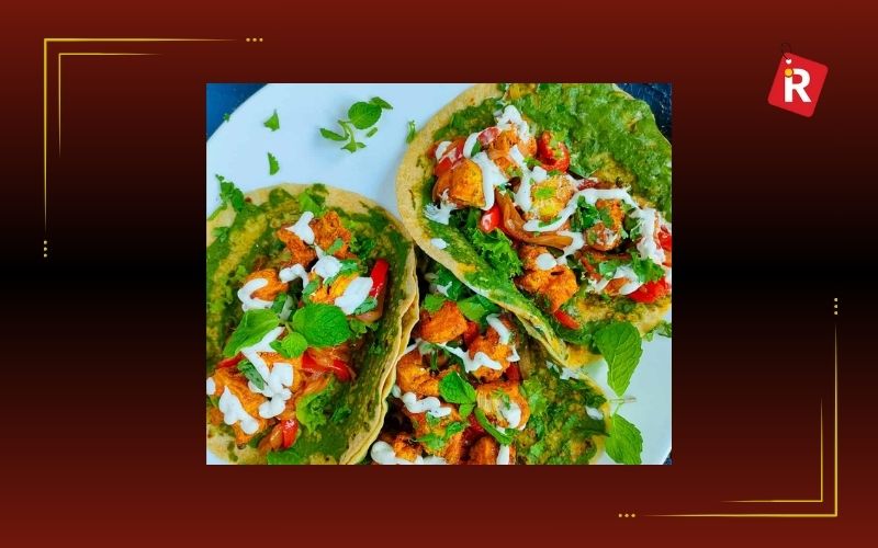 Lettuce Wraps with Chicken Tikka