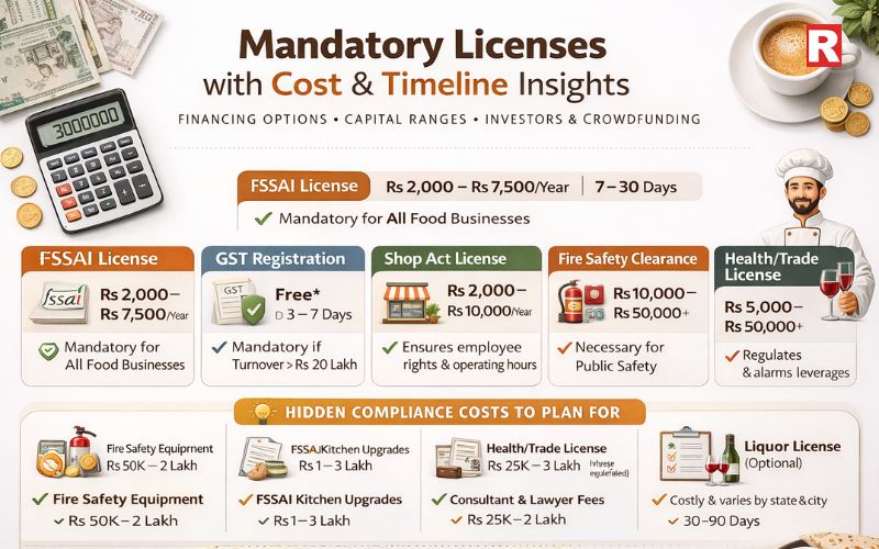 Licenses Required for Restaurant Business in India