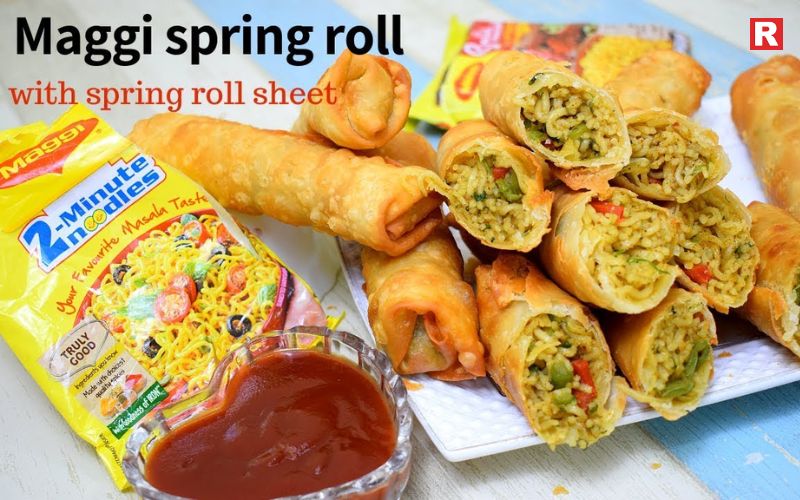 Maggi Spring Rolls – Crunchy and Addictive