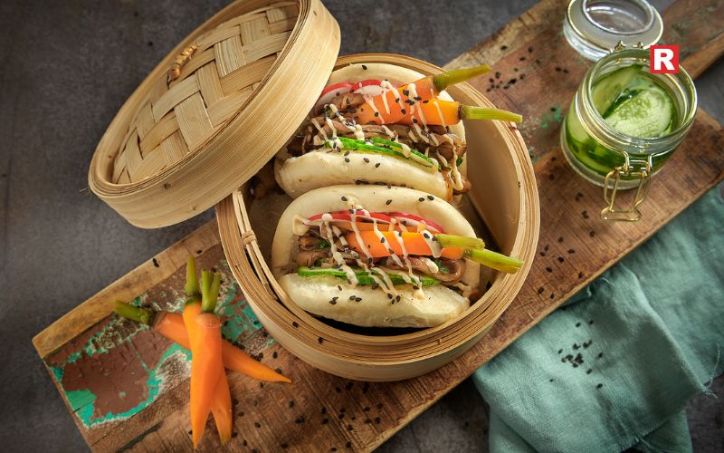 Mini Veg Sliders or Bao Buns