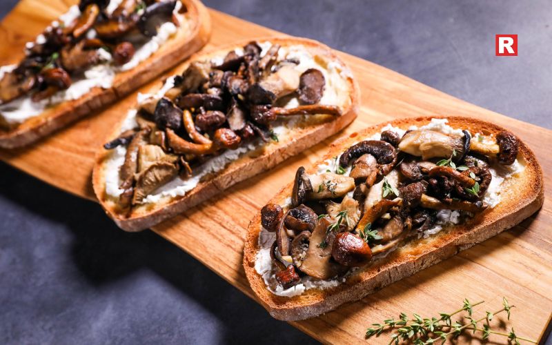 Mushroom and Cheese Toast