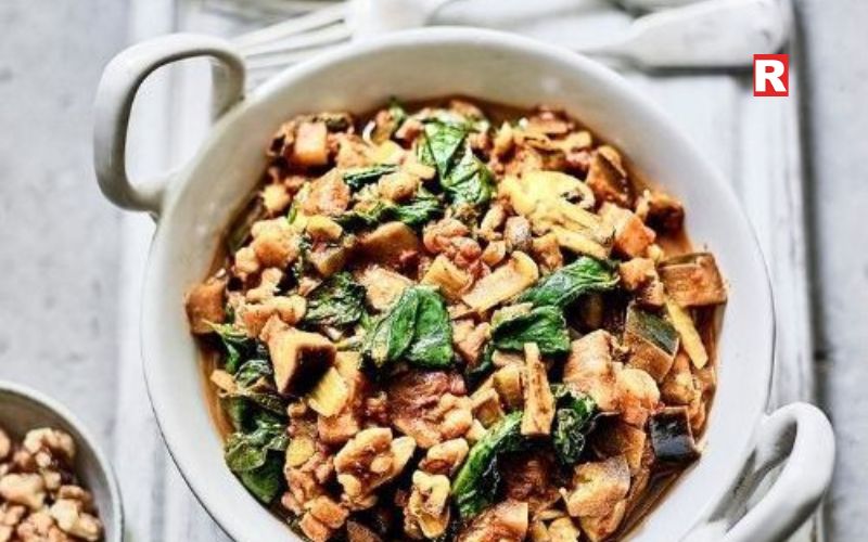 Mushroom and Walnut Keema Slider