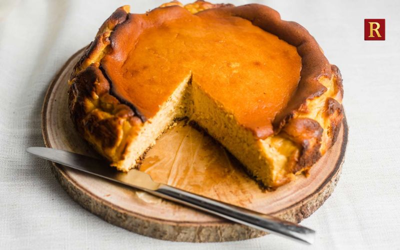 Pumpkin Basque Cheesecake