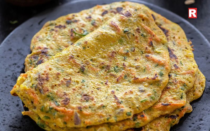 Savoury Masala Oats Chilla