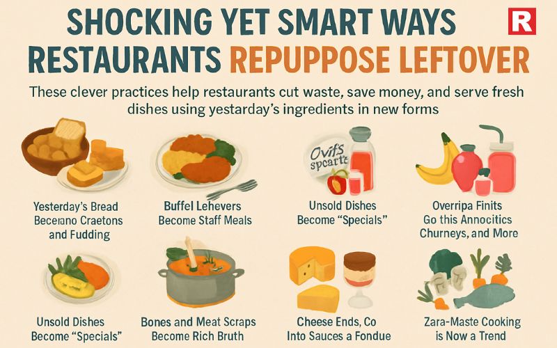 Shocking Yet Smart Ways Restaurants Repurpose Leftover Food