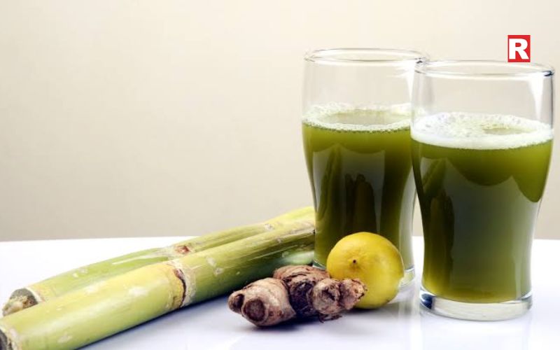 Sugarcane and Ginger Juice